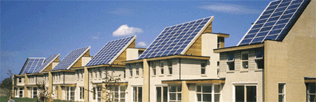 Solaranlage auf Reihenhaus