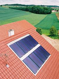 Solarthermieanlage, Ansicht 1